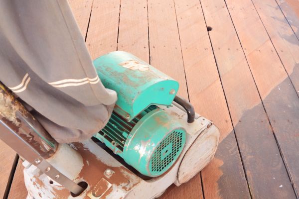 Cedar Deck Sanding in Folsom